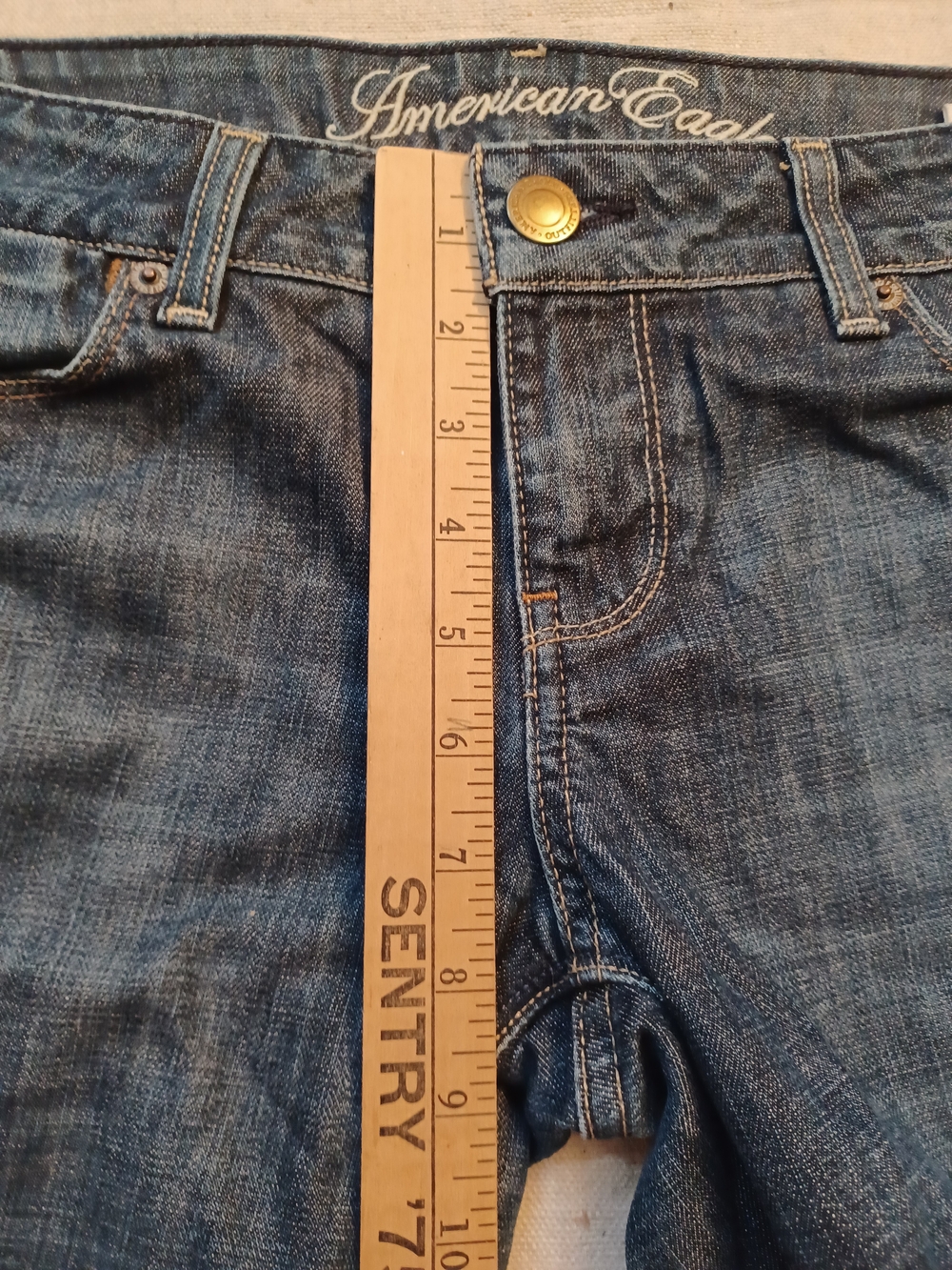 American Eagle AE 77 Straight Leg Jeans Women's Size 8 Regular - Picture 7 of 11
